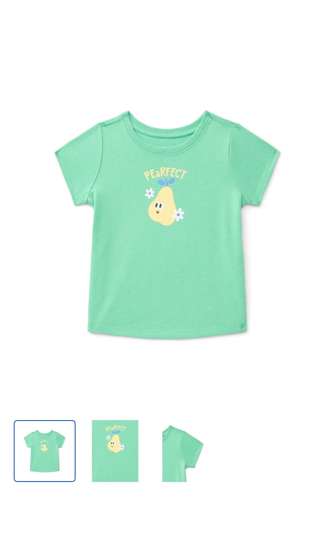 Wonder Nation Baby Girls Crewneck Tee with Short Sleeves, Sizes 0/3M-24M