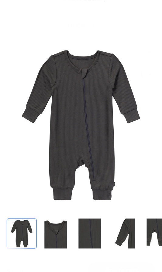 Modern Moments by Gerber Baby Neutral Super Soft Viscose footless, Long Sleeve Coverall (With Mitten Cuff for Newborn + 0-3m)