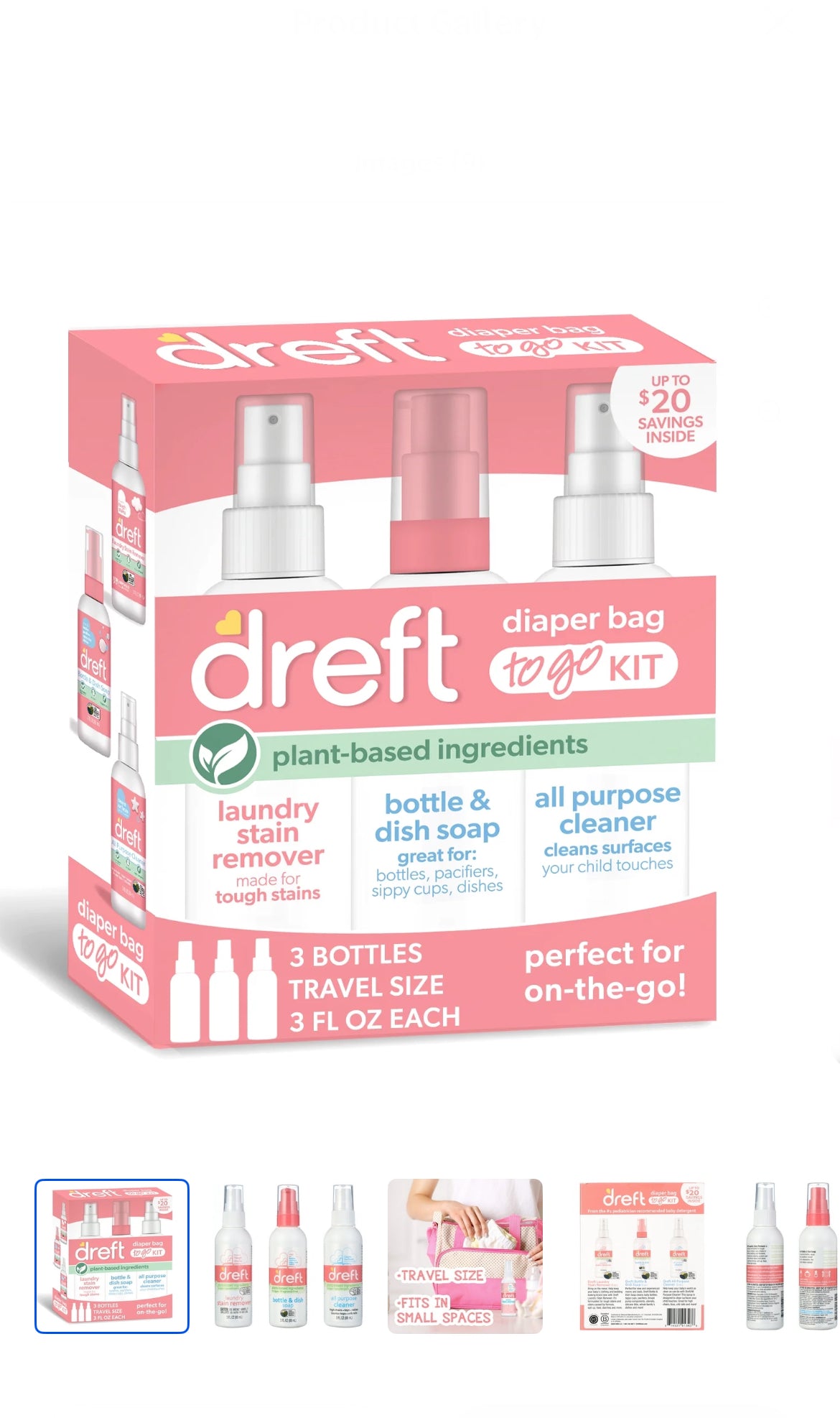 Draft Diaper Bag to-go Kit