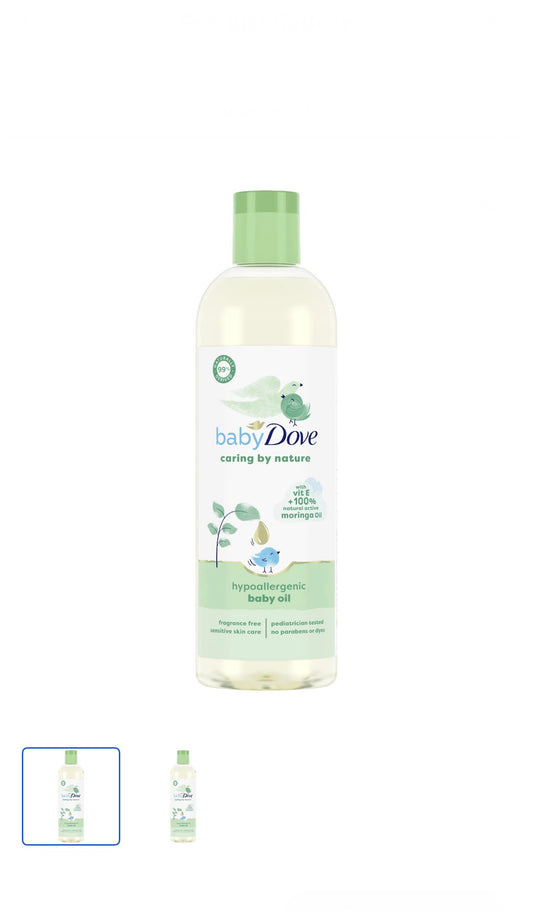 Dove Baby Caring By Nature Hypoallergenic Baby Oil 8fl oz (237ml)