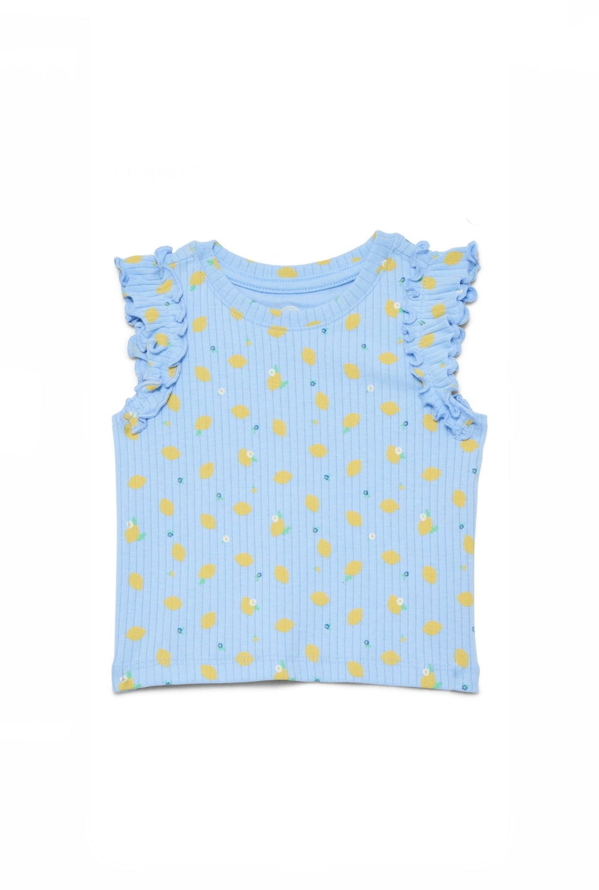 Wonder Nation Baby Girls Top with Flutter Sleeves