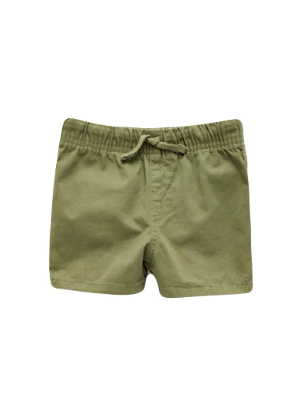 Okie Dokie Baby Shorts – Soft Olive Pull-On Shorts for Infants 18M