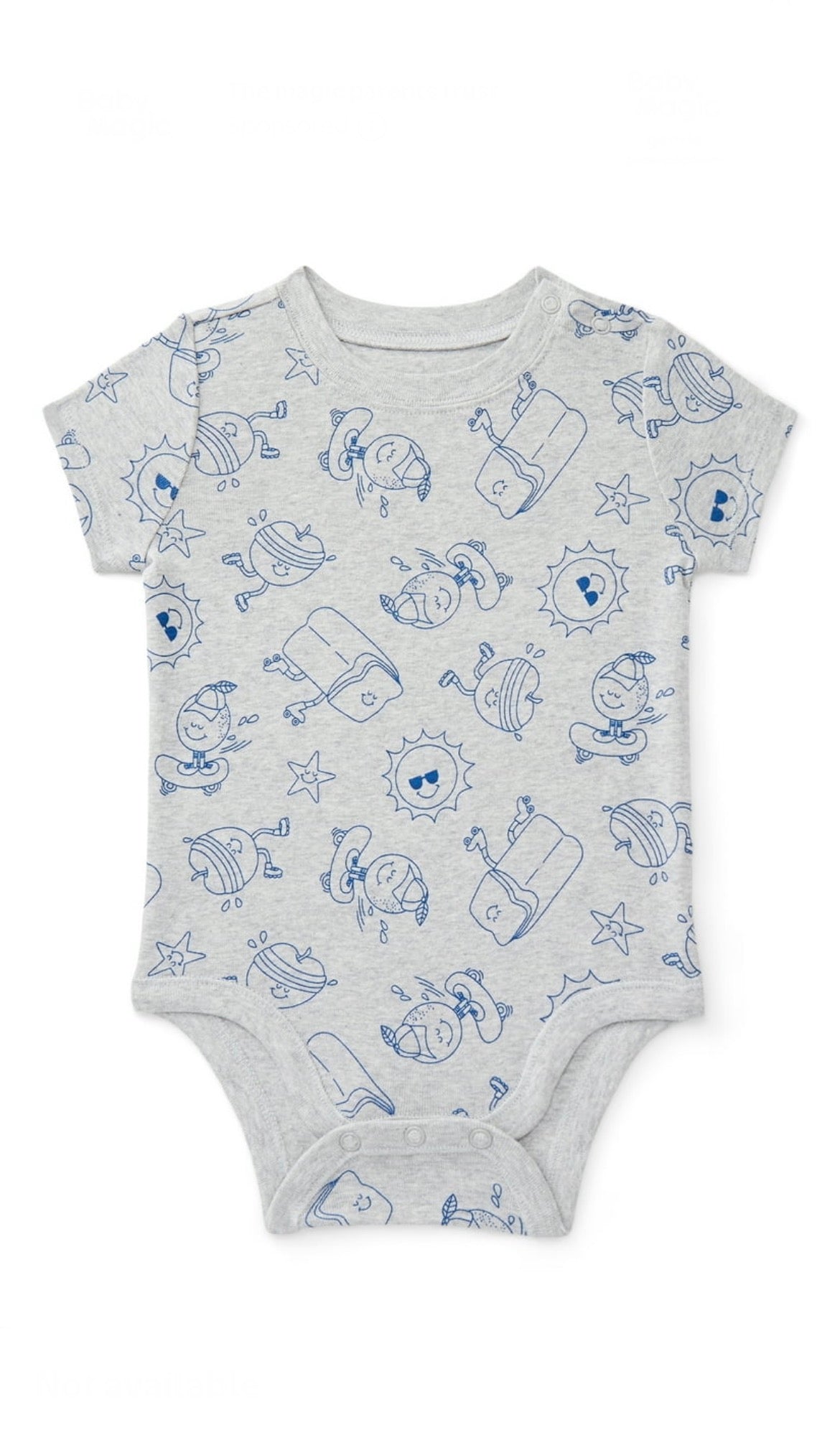 Wonder Nation Baby Boys Cotton Bodysuit