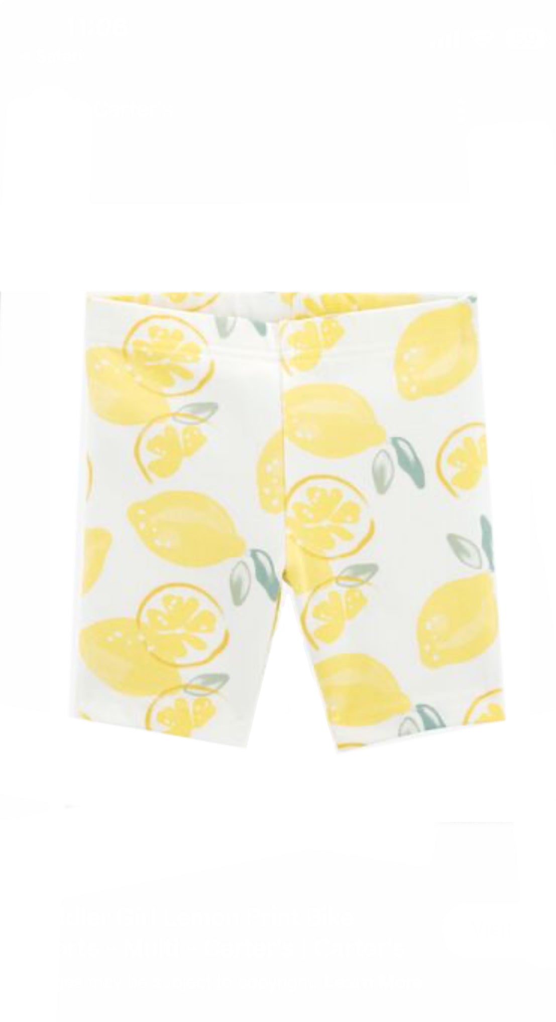 Carters Girl Biker Shorts