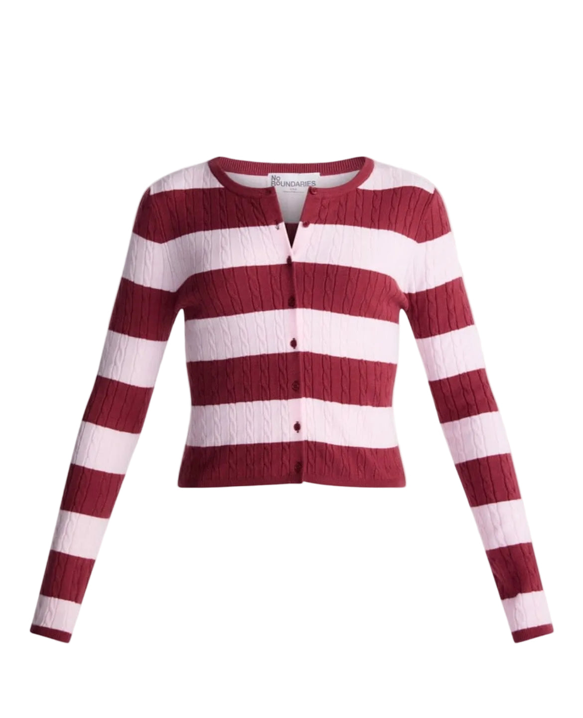 No Boundaries Cable Knit Cardigan