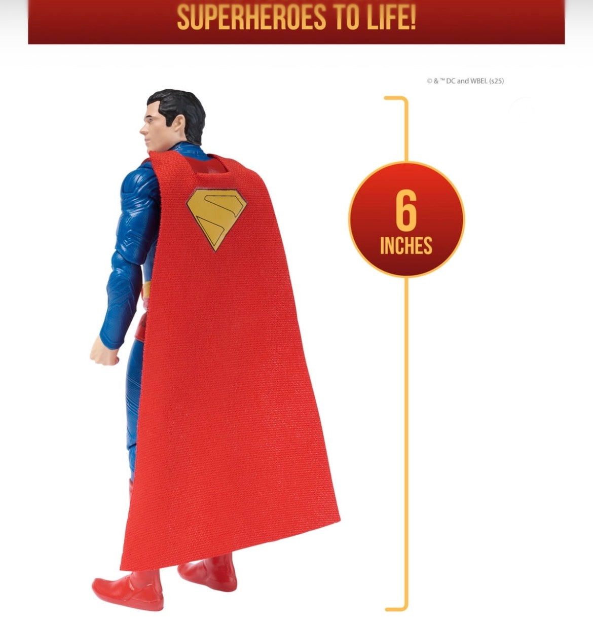 DC Comics SUPERMAN, Superman 6-inch Action Figure, for Ages 4 and up