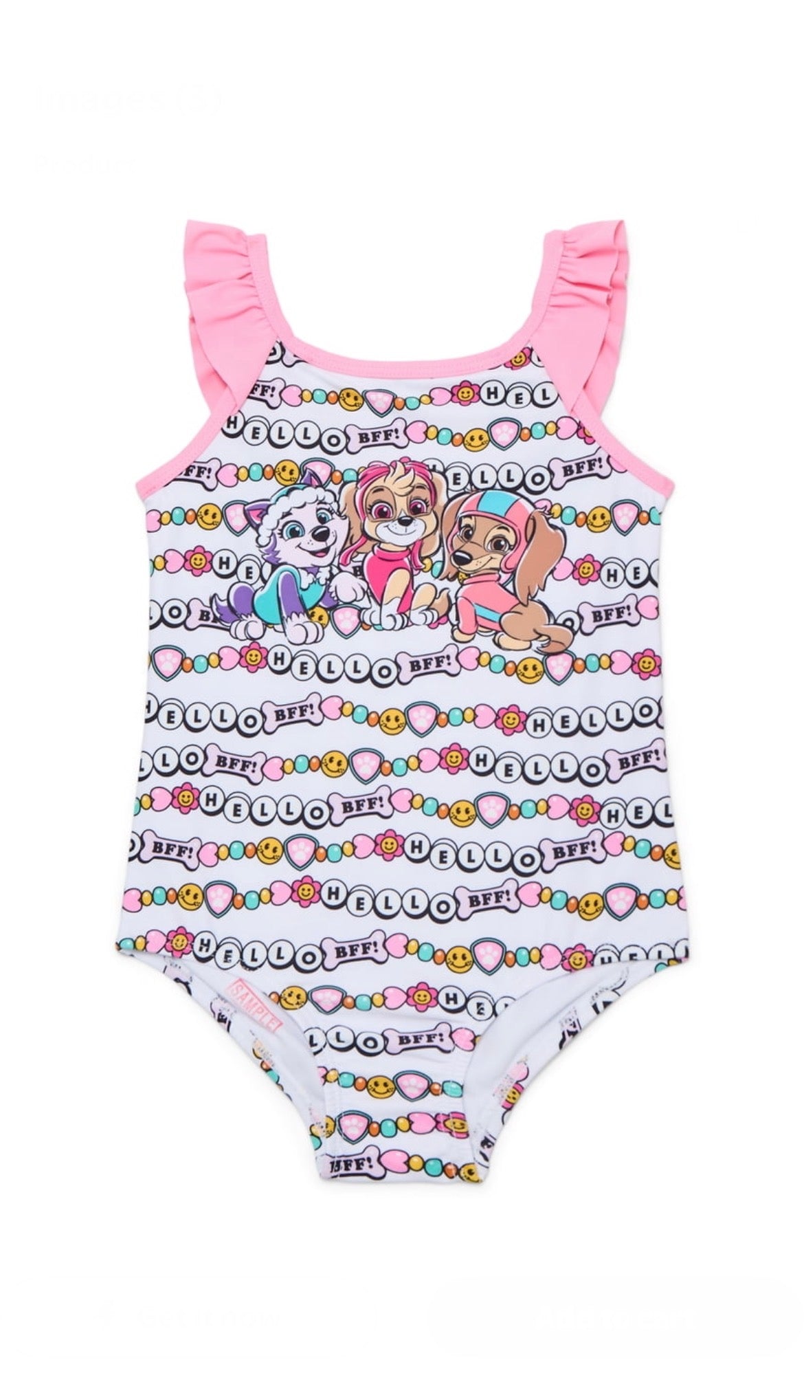Character Toddler Girl Ruffle Strap One- Piece Swimsuit