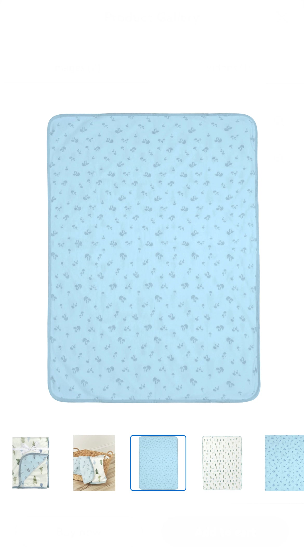 Modern Moments by Gerber Reversible Plush Blanket, image 1