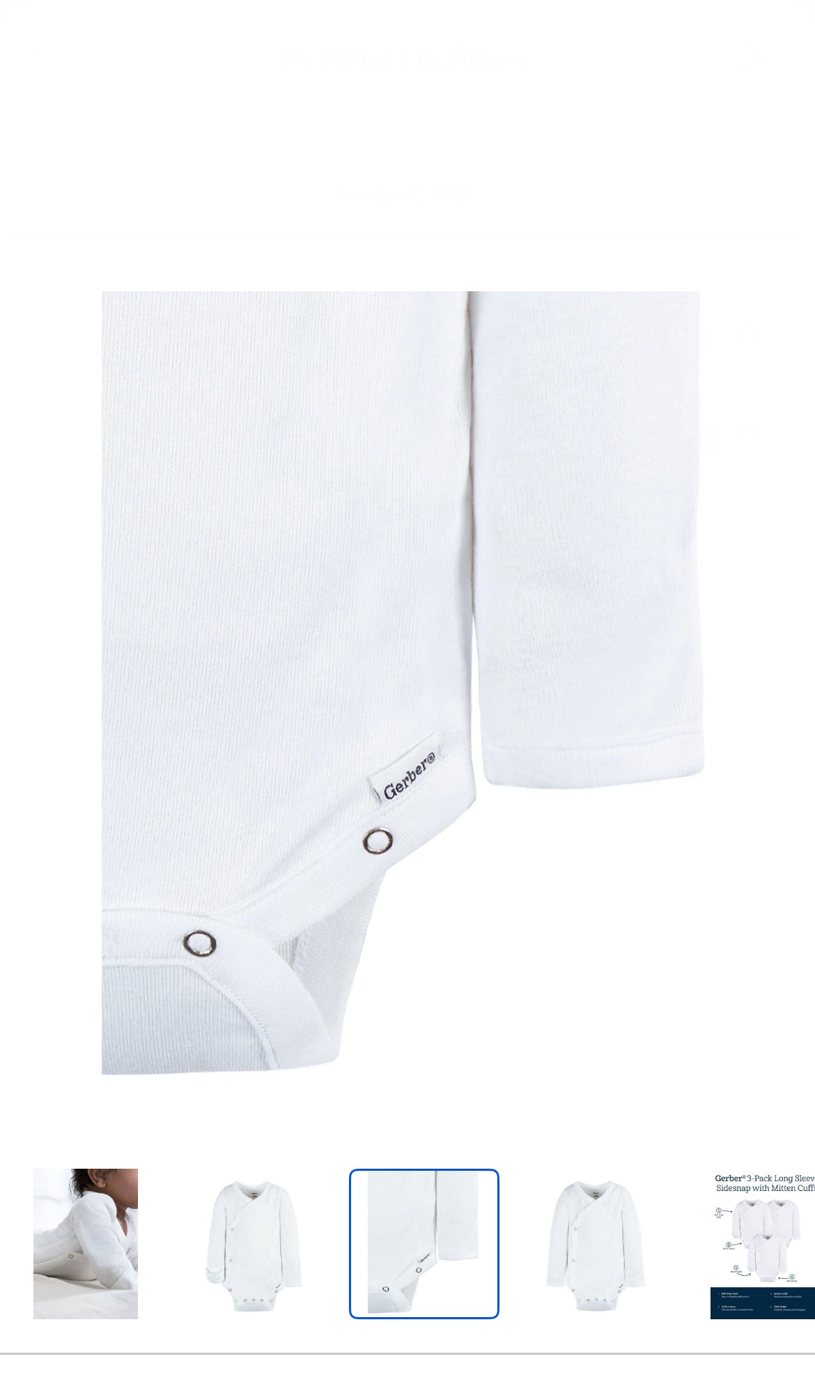 Gerber Long Sleeve Chemise Pinunder  image 3