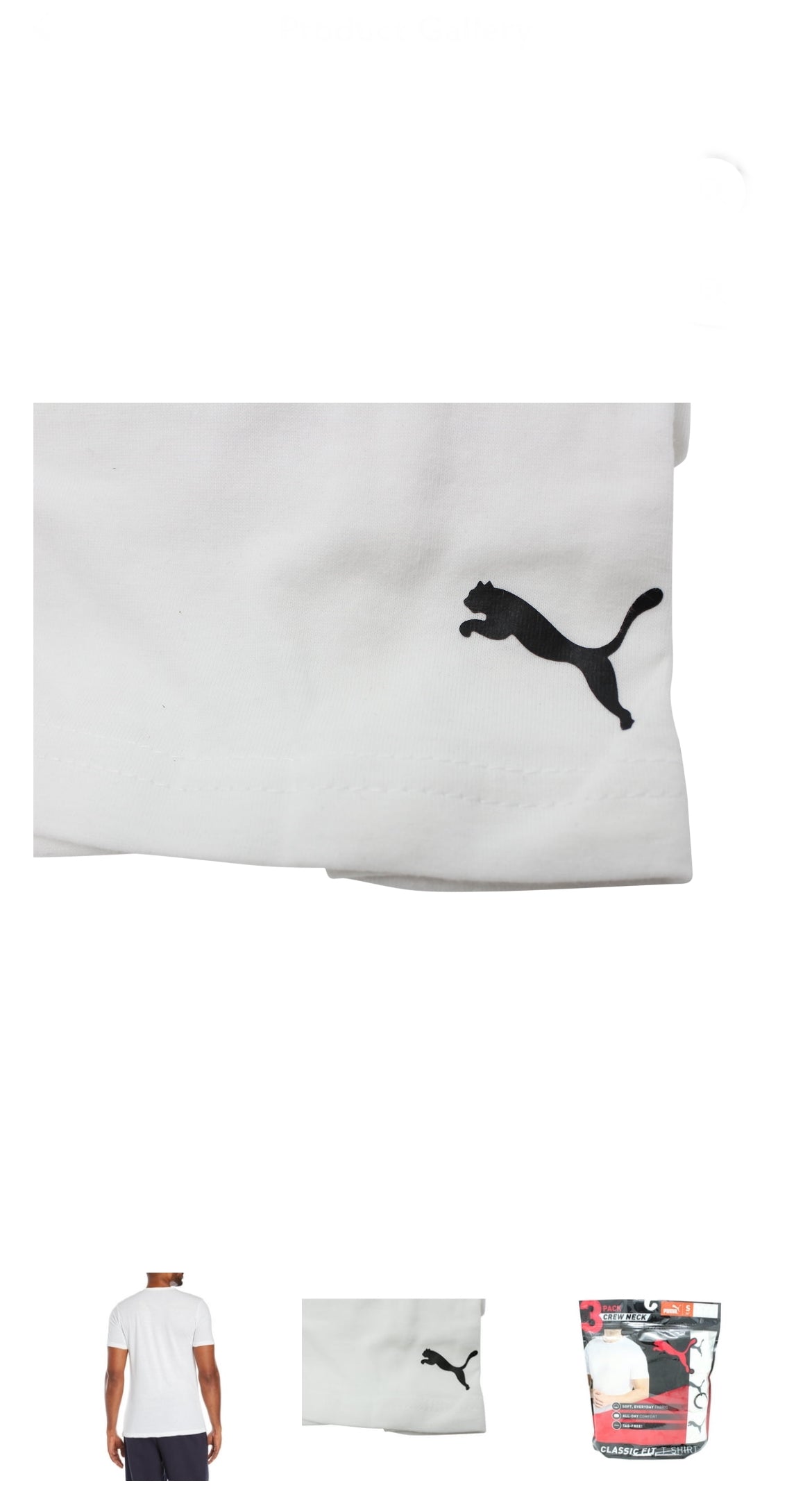 Puma Boys Crew Neck T-Shirt image 2
