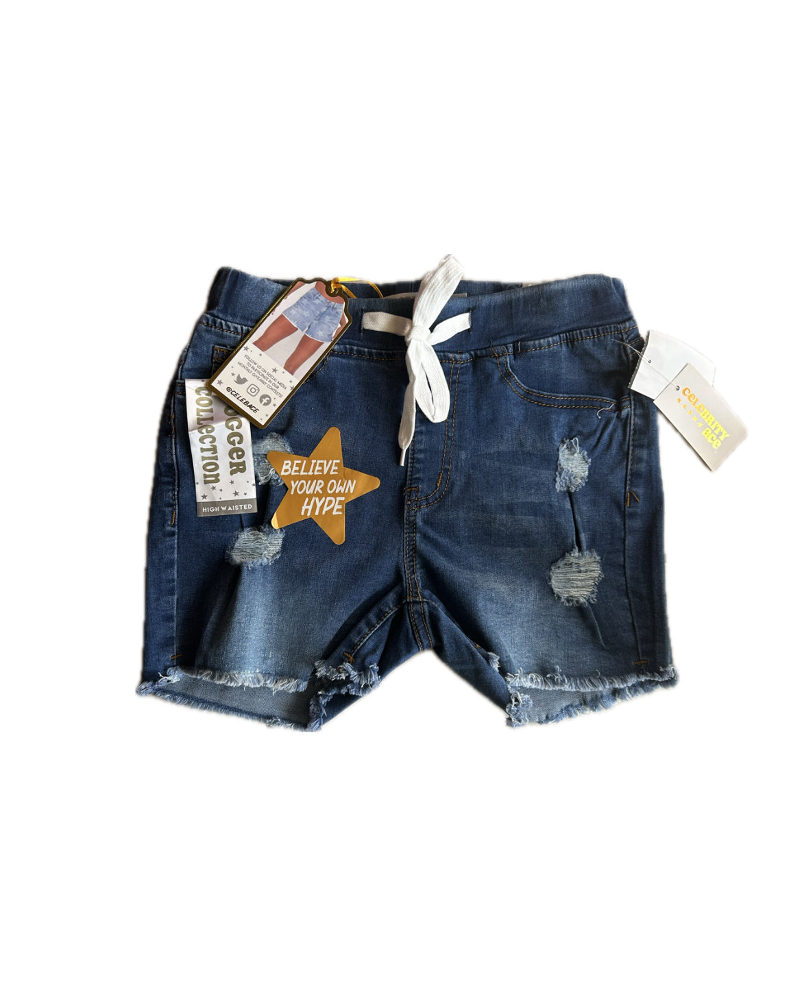 Celebrity ***ace  rip jeans shorts image 0