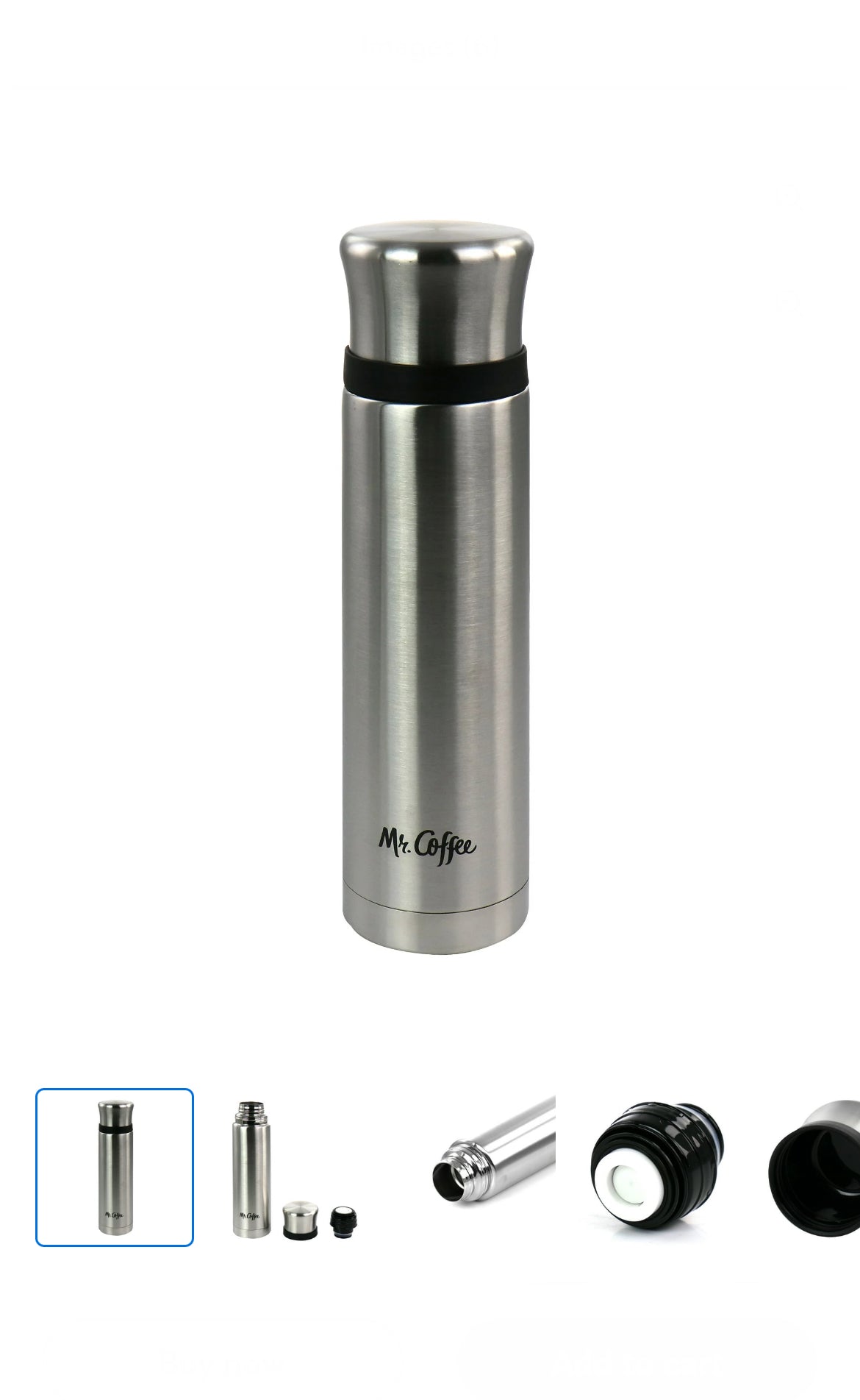 Mr. Coffee 23 fluid ounces Stainless Steel Thermal Travel Bottle Thermos image 0