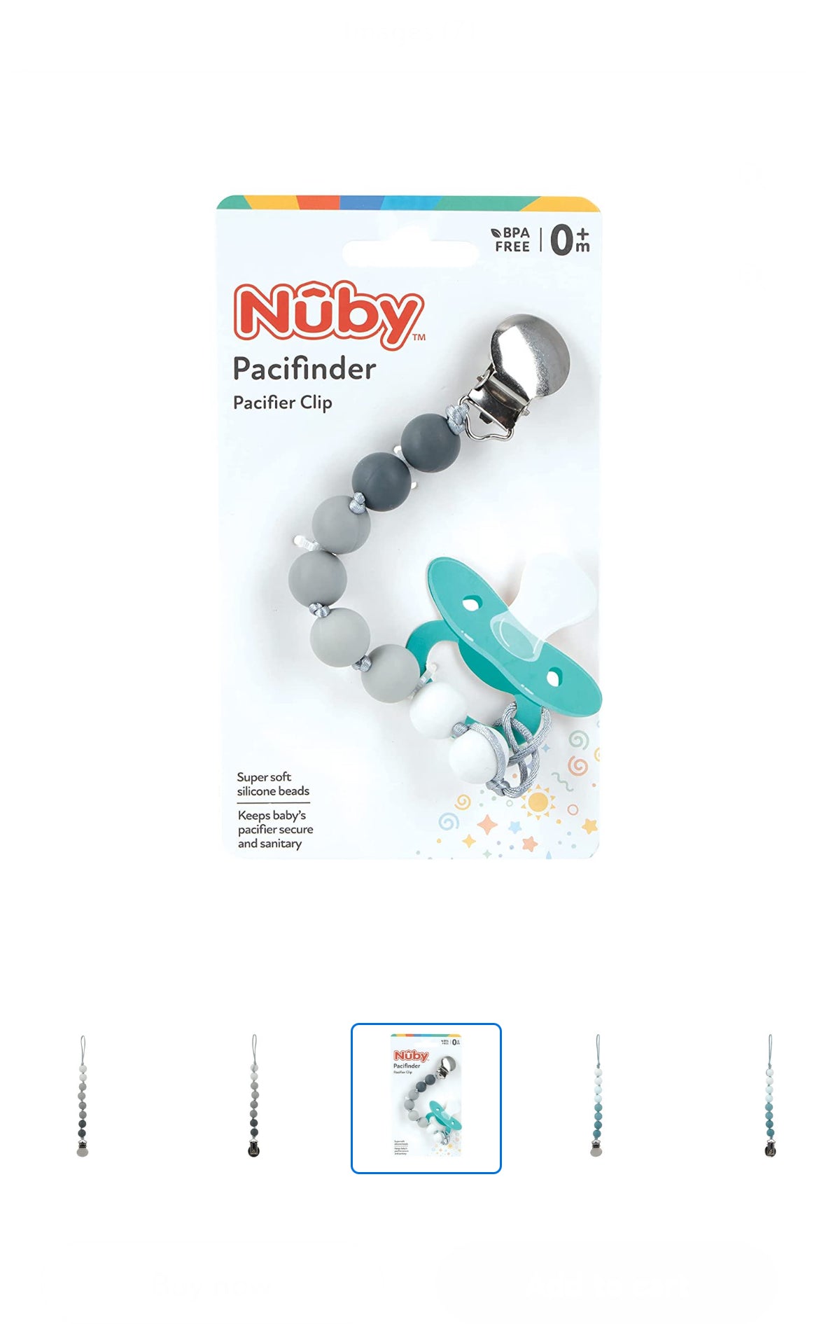 Nuby Pacifinder pacifier clip image 0