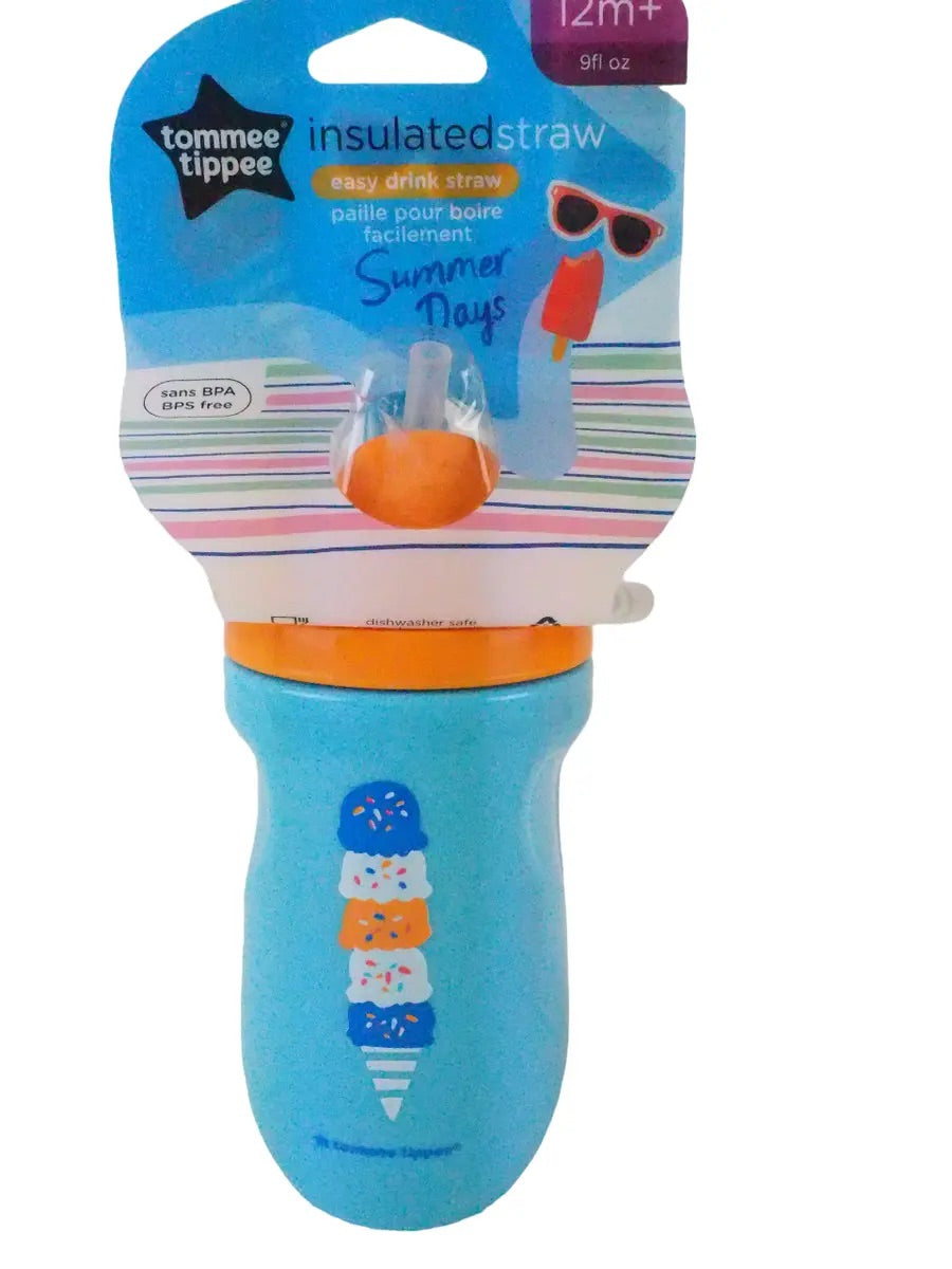 Tommee Tippee Insulated straw - summer days 9fl oz 12m+  image 0