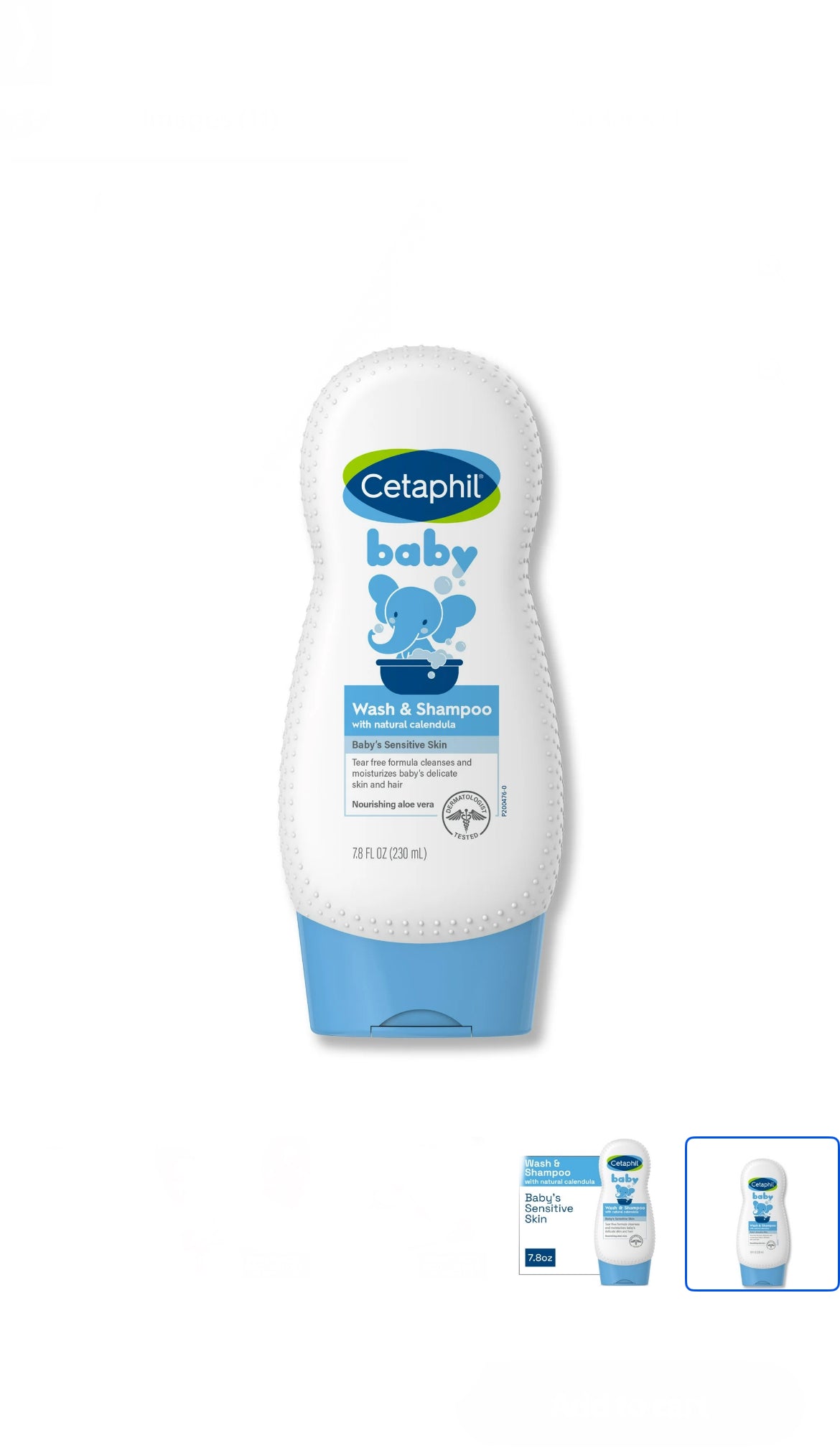 Cetaphil Baby Wash & Shampoo 7.8 fl oz (230ml) image 0