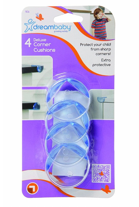 Dreambaby Deluxe Corner Cushions, 4-Count, Clear image 0