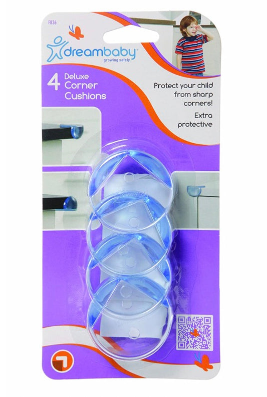 Dreambaby Deluxe Corner Cushions, 4-Count, Clear image 0