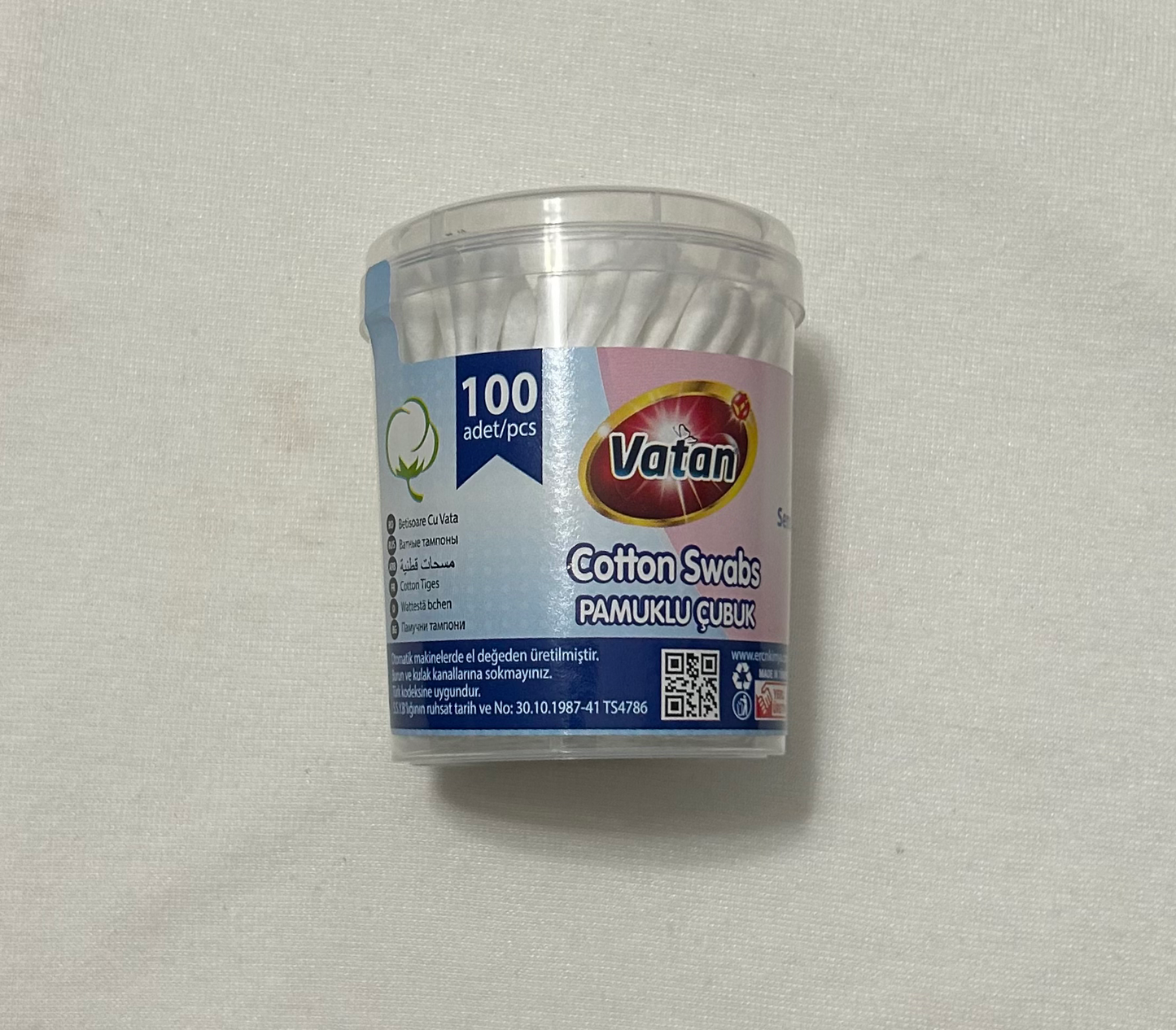 Vatan 100ct  cotton swab  image 1
