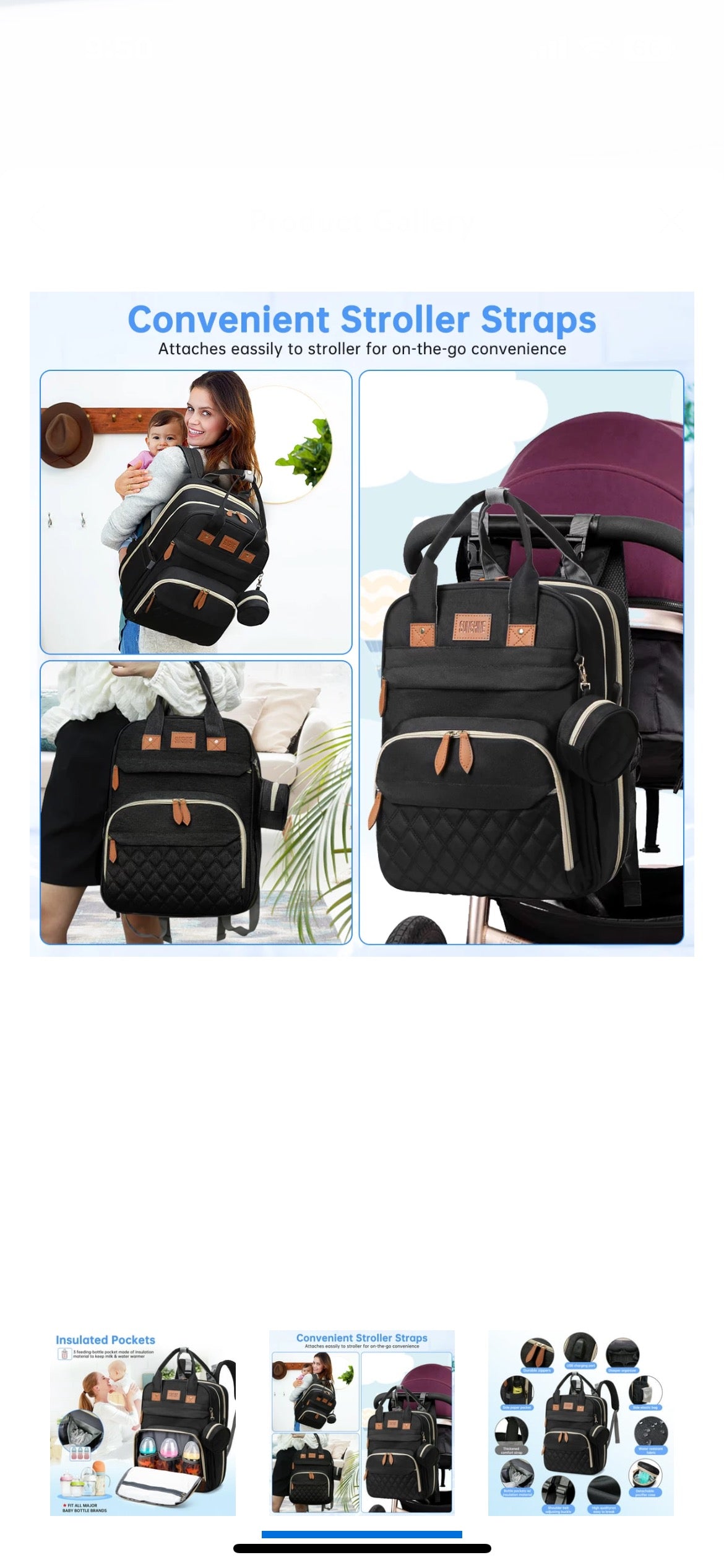 Diaper Bag Backpack image 2