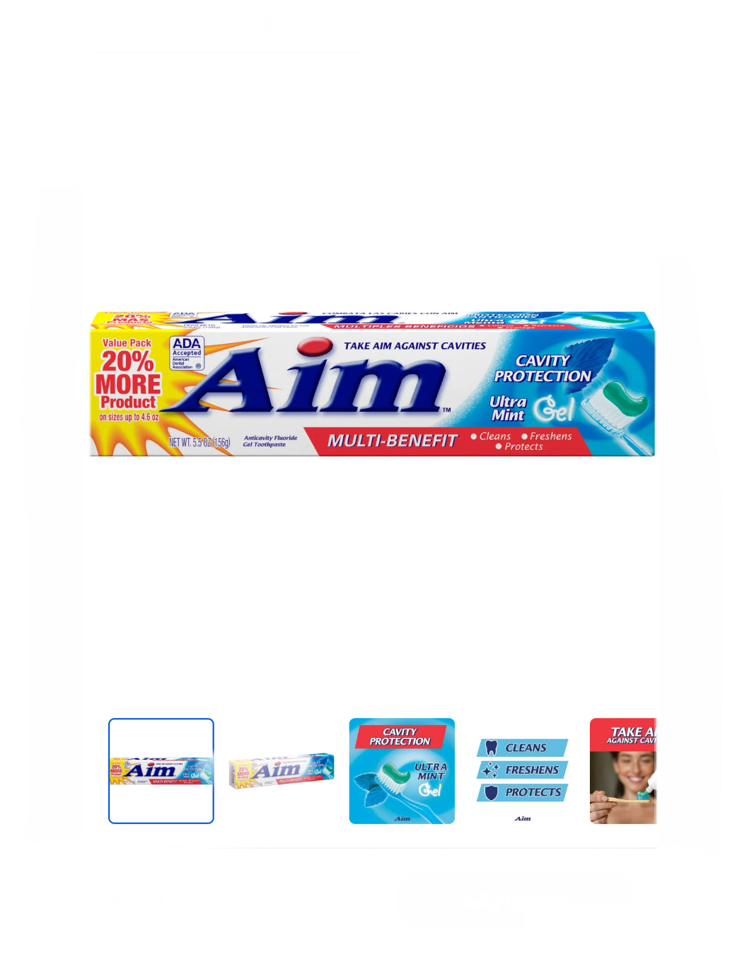 Aim Toothpaste 5.5oz image 4