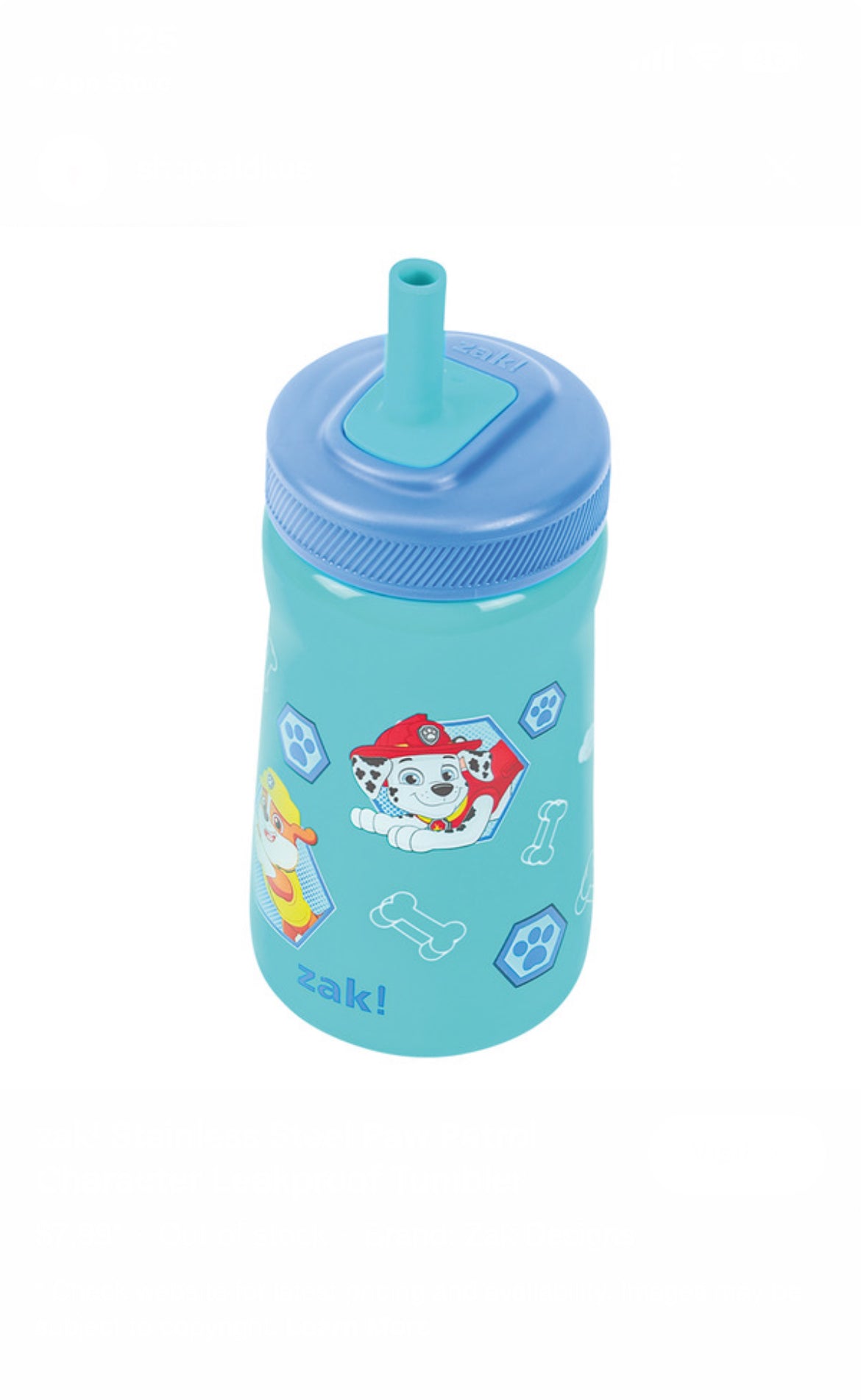 Zak! Stainless Steel Leak Proof Character Tumbler 11oz image 4