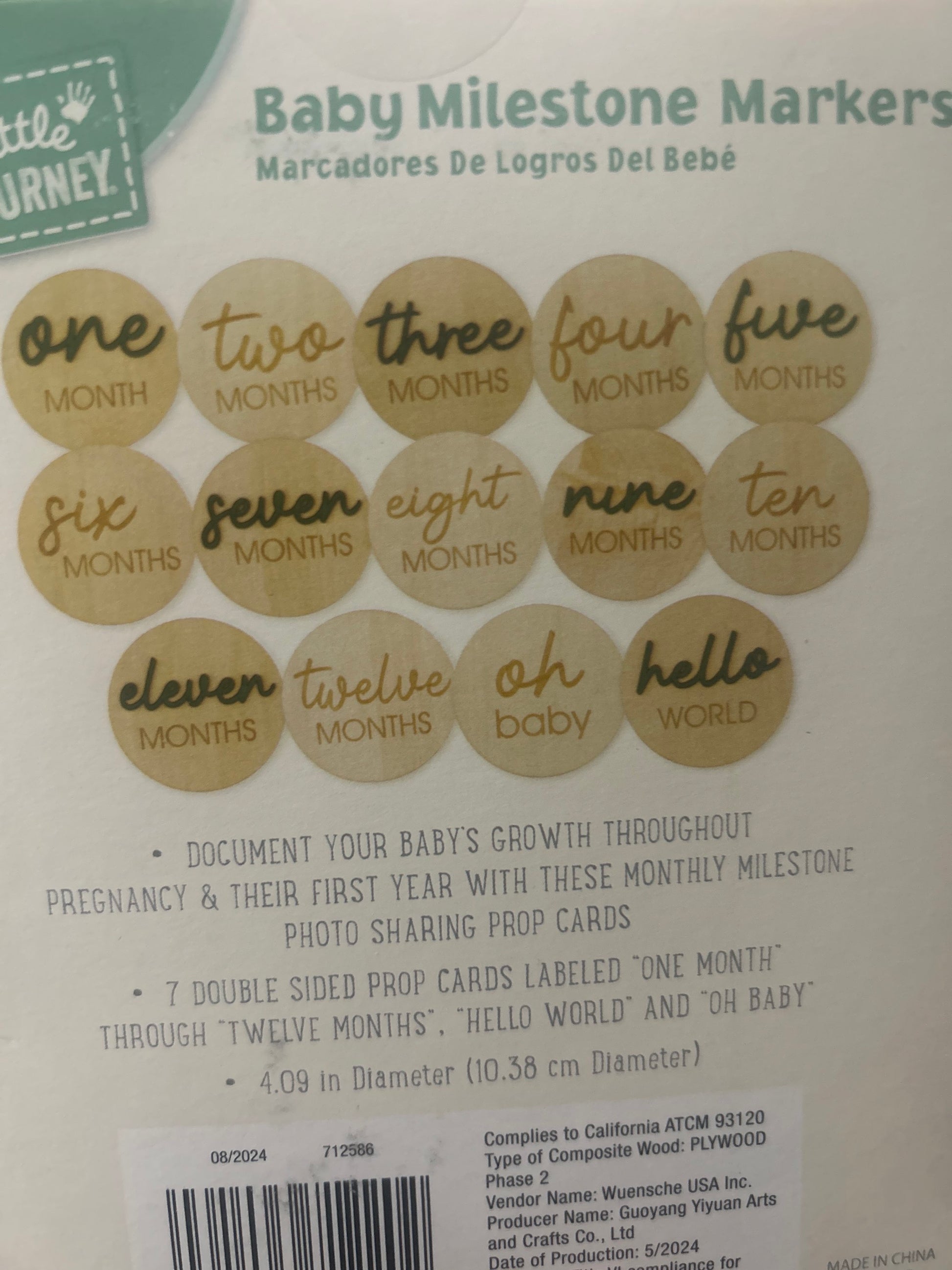 Little Journey Baby Milestone Markers image 5