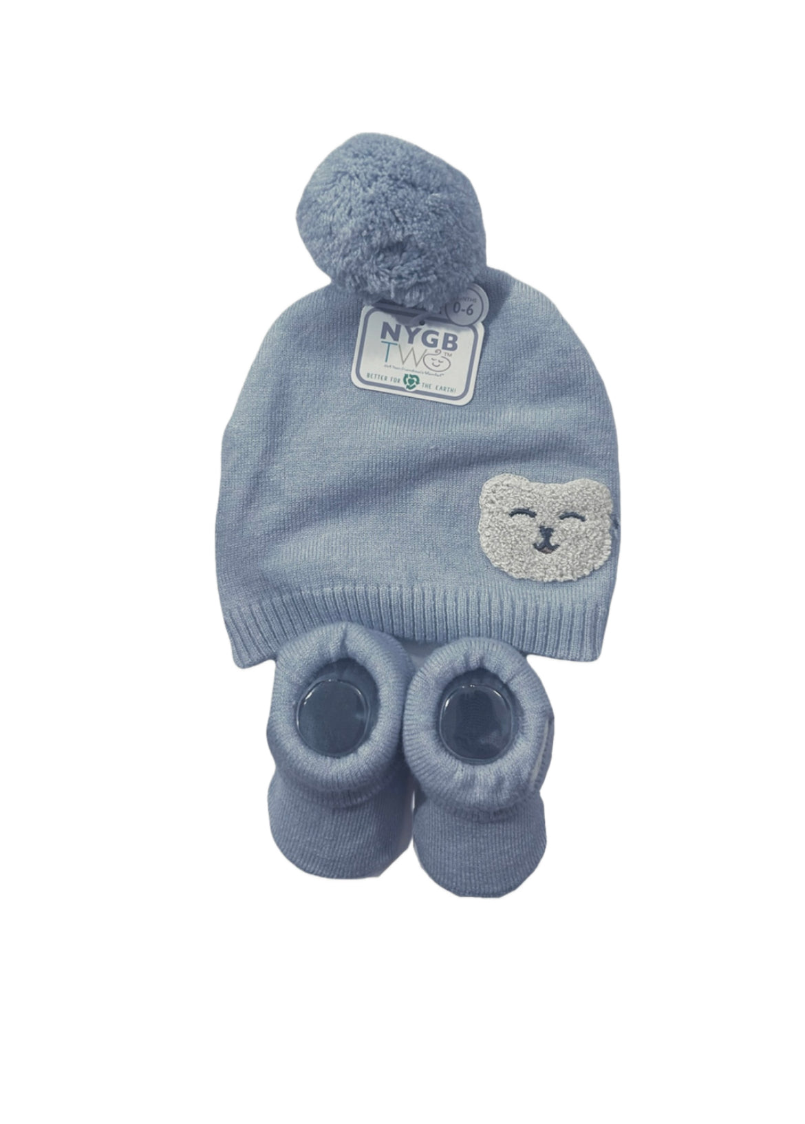 NYGB Two Baby Hat & socks set image 0