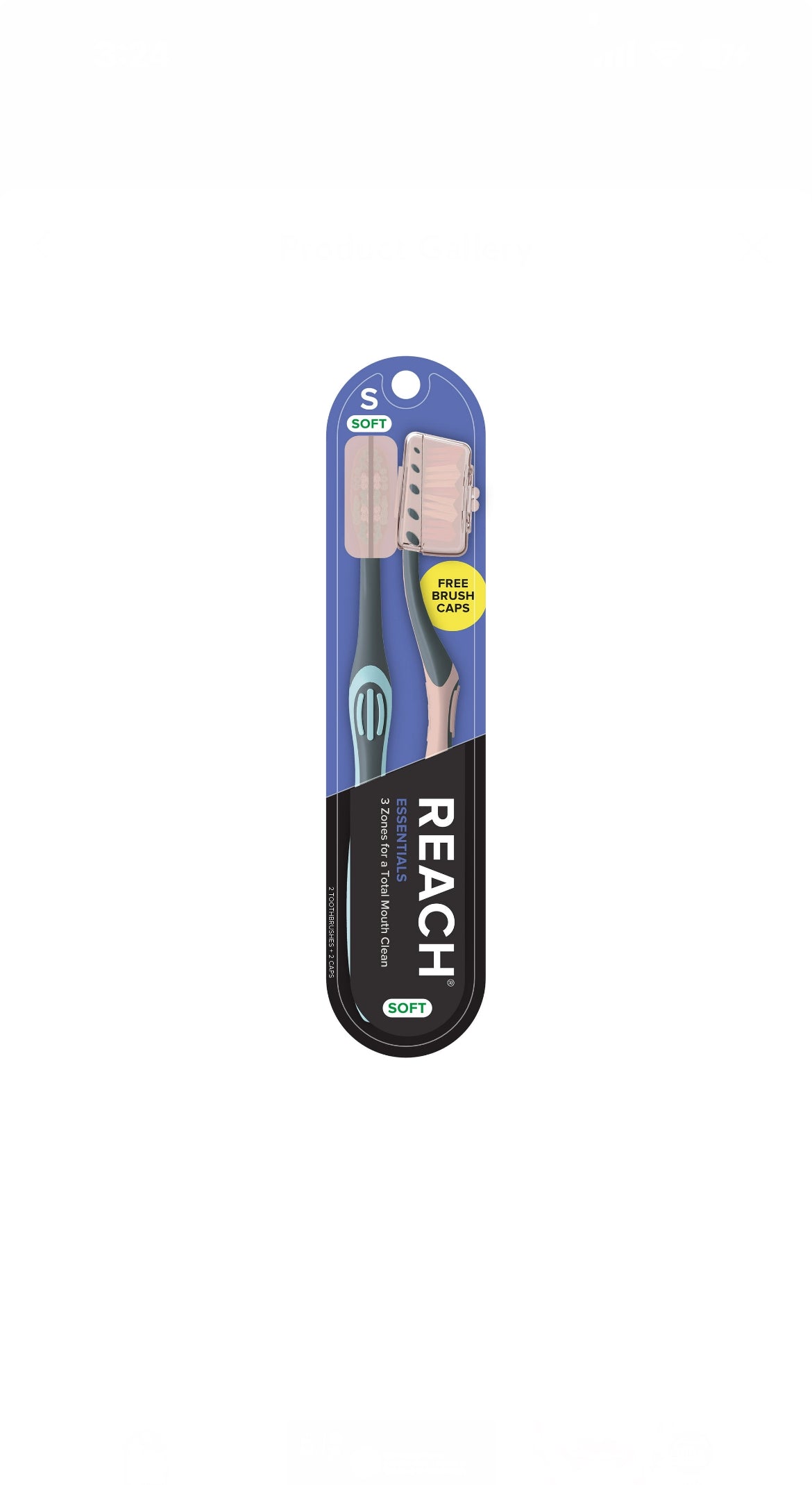 Reach 2pk Toothbrush image 0