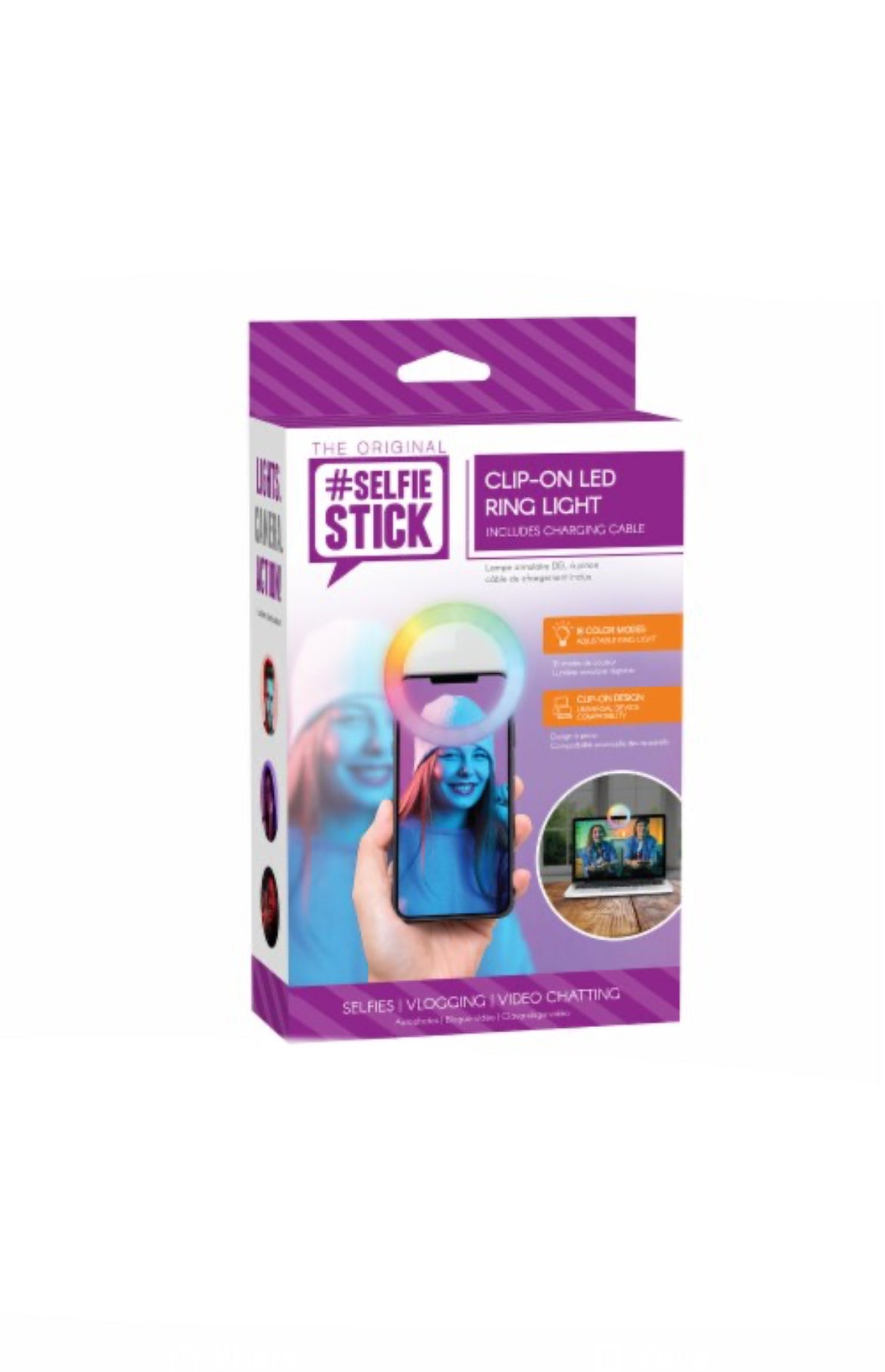 Self Stick Clip-On LED Ring Light image 0