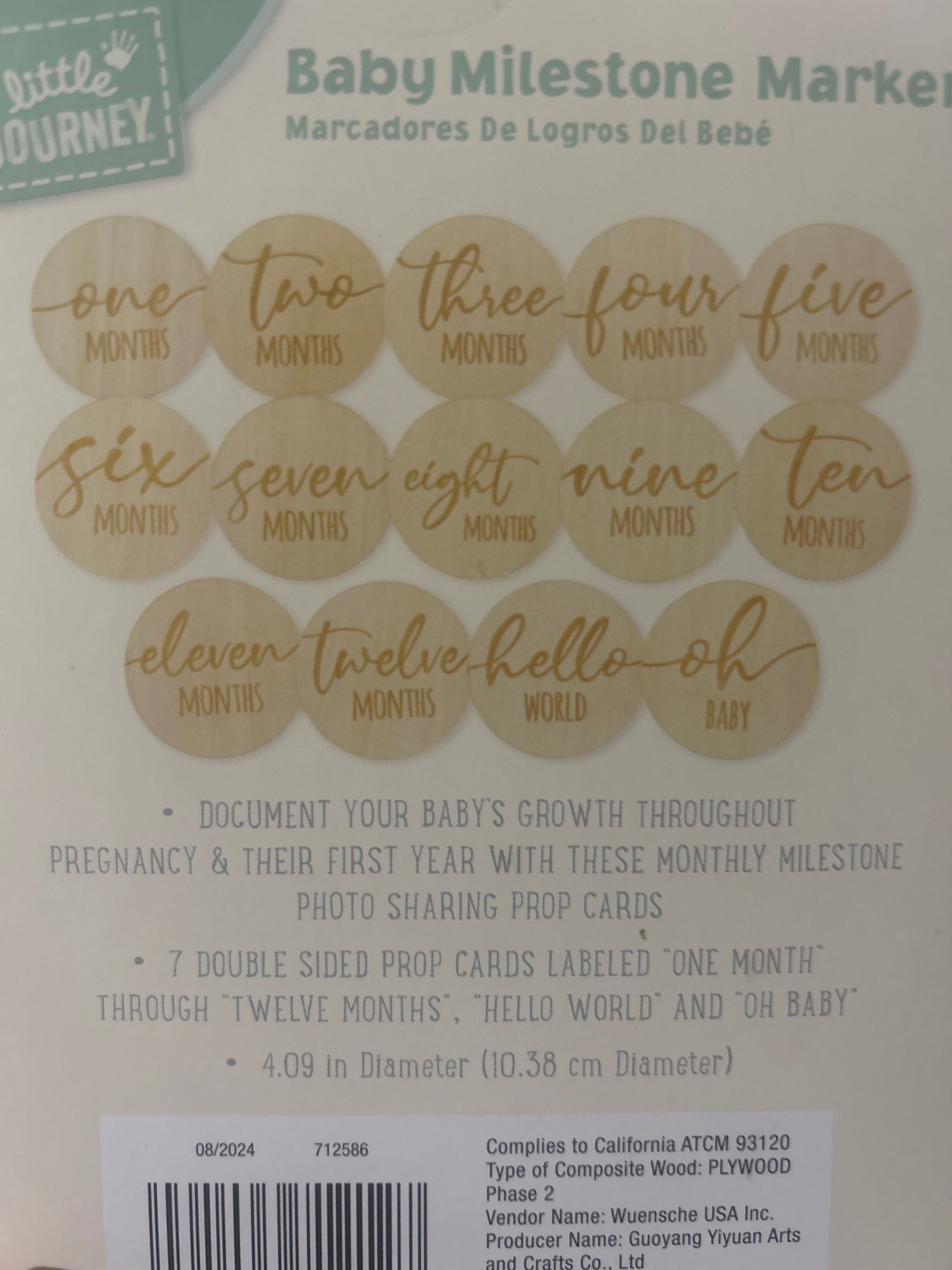 Little Journey Baby Milestone Markers image 3