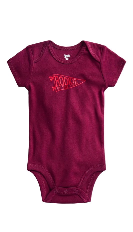 Wonder Nation Baby Boys' Graphic Cotton Bodysuit with Short Sleeves